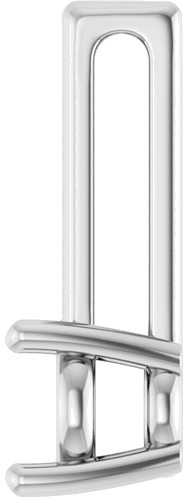 Pakabukas „Solitaire Bar“ 950 Platinos Round 6mm (3)