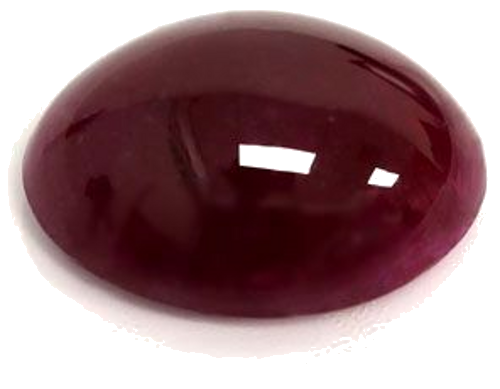 5.43 carat RED CABOCHON cut Oval Rubinas (1)