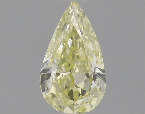 0.48 carat Fancy Light Yellow-SI1 Natūralus Pear Deimantas (1)
