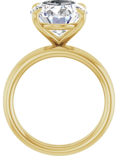 Sužadėtuvių Žiedas „Claw-Prong Solitaire“ 14k yellow gold Oval 13mm x 11mm (7)