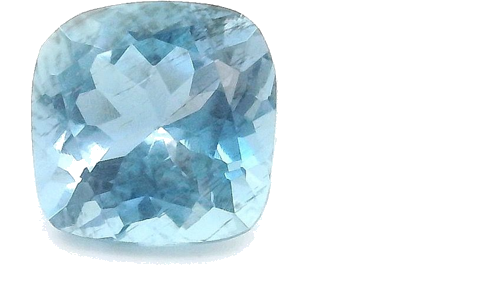 0.52 carat BLUE Cushion Aquamarine (1)