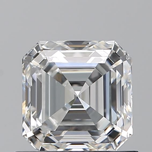 0.9 carat F-SI1 Natūralus Asscher Deimantas (1)