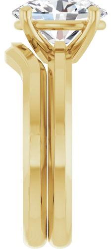 Sužadėtuvių Žiedas „Solitaire“ 14k yellow gold Oval 10mm x 8mm (9)