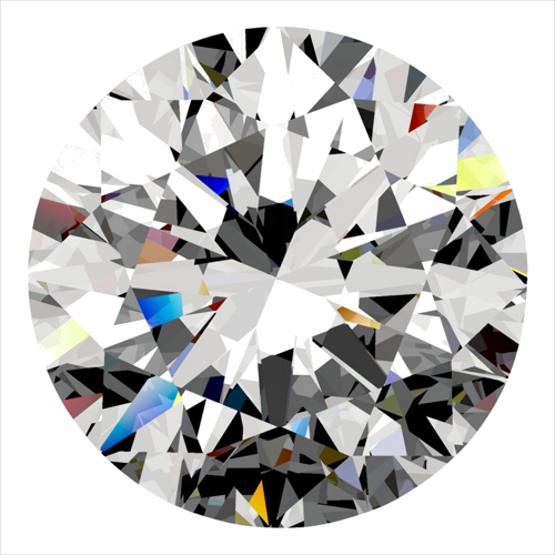 0.4 carat G-SI2 Very Good cut Natūralus Round Deimantas (1)