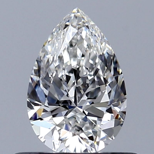 0.5 carat F-VVS1 Natūralus Pear Deimantas (1)