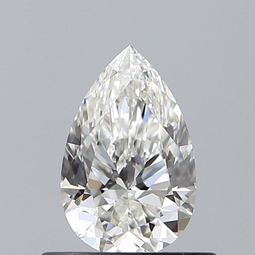 0.52 carat G-VVS2 Natūralus Pear Deimantas (1)