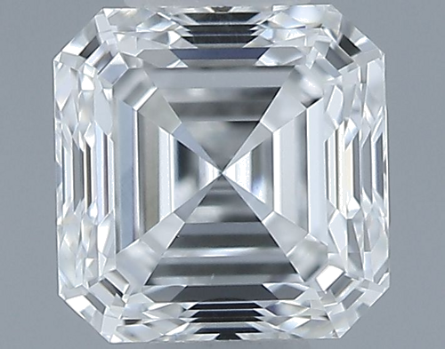 0.5 carat F-VS2 Natūralus Asscher Deimantas (1)