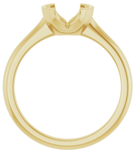 Sužadėtuvių Žiedas „Half-Bezel Solitaire“ 14k yellow gold Round 7mm (2)