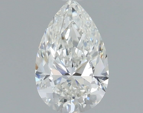 0.5 carat H-VS2 Natūralus Pear Deimantas (1)