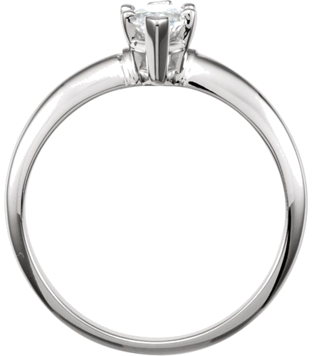 Sužadėtuvių Žiedas „V-End Solitaire“ 585 Baltojo Aukso Marquise 8mm x 4mm (4)