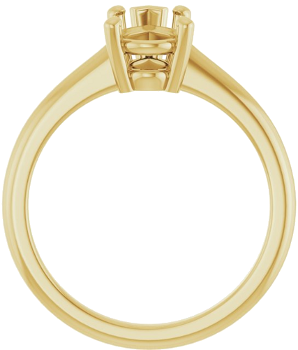 Sužadėtuvių Žiedas „V-End Prong“ 18k yellow gold Pear 9mm x 6mm (2)