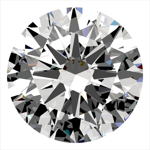 0.3 carat F-SI1 Very Good cut Natūralus Round Deimantas (1)