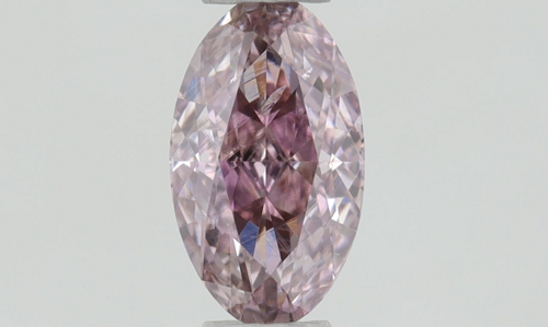 0.3 carat Fancy Brownish Purplish Pink-SI2 Natūralus Oval Deimantas (1)