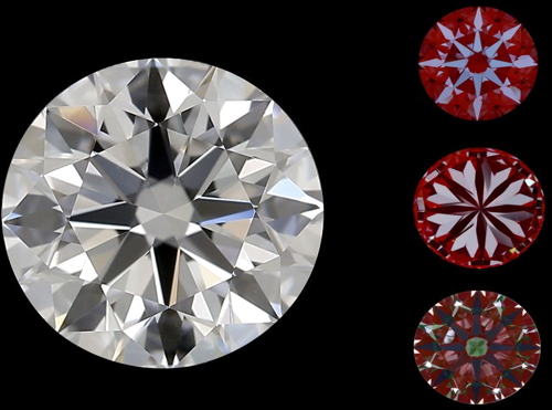 0.9 carat D-VS2 Excellent cut Natūralus Round Deimantas (1)
