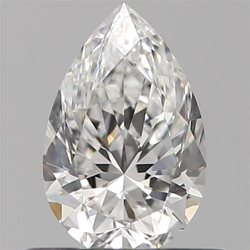 0.51 carat E-VVS2 Natūralus Pear Deimantas (1)
