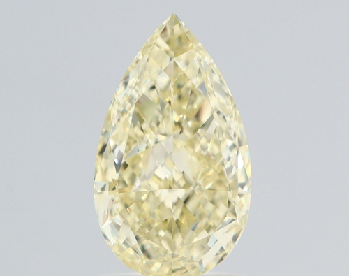 2.02 carat Fancy Light Yellow-VS2 Natūralus Pear Deimantas (1)