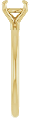 Sužadėtuvių Žiedas „Claw-Prong“ 14k yellow gold Round 6mm (4)