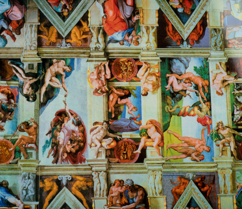 1 кг Набор серебряных монет Микеланджело Сикстинская Капелла 2021 Ниуэ 33 x 1 USD Proof (4)