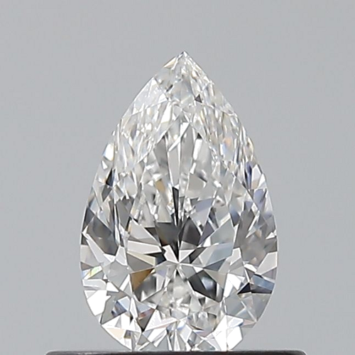 0.5 carat F-VVS2 Natūralus Pear Deimantas (1)