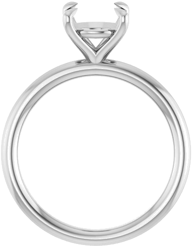 Sužadėtuvių Žiedas „Claw-Prong Solitaire“ 14k white gold Round 8mm (2)