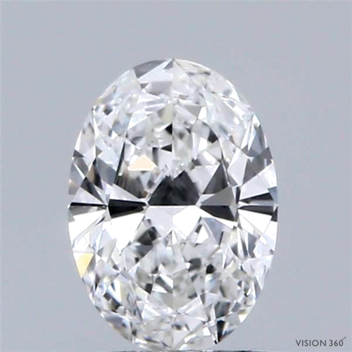 0.5 carat F-VVS1 Natūralus Oval Deimantas (1)