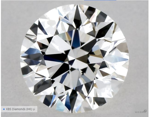 0.5 carat G-VS2 Excellent cut Natūralus Round Deimantas (1)