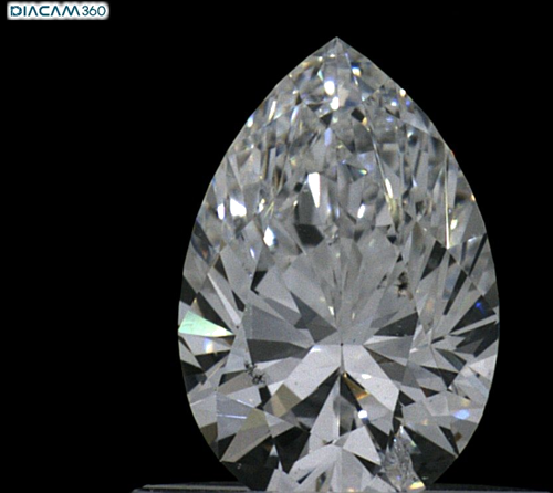 0.59 carat D-SI2 Natūralus Pear Deimantas (1)