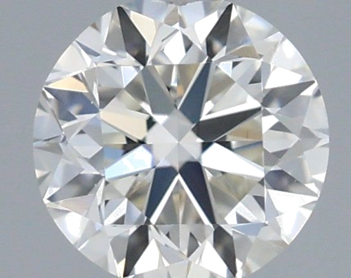 0.37 carat H-VVS1 Excellent cut Natūralus Round Deimantas (1)