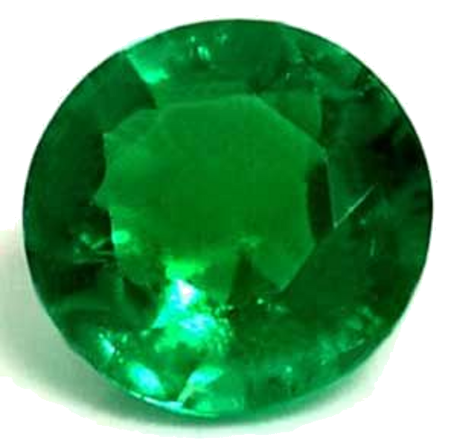 0.4 carat GREEN Round Smaragdas (1)