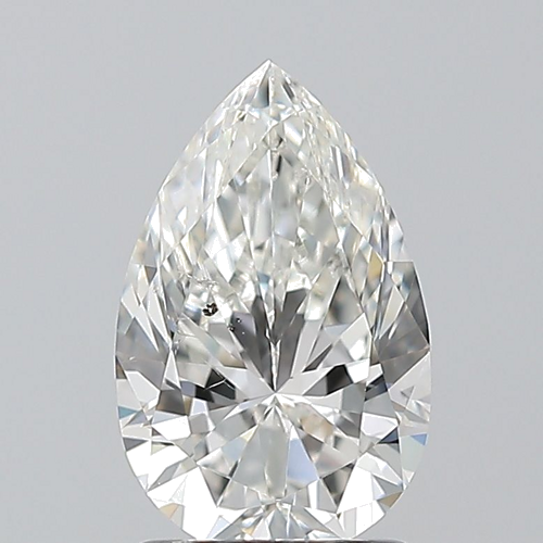 1.5 carat H-SI2 Natūralus Pear Deimantas (1)