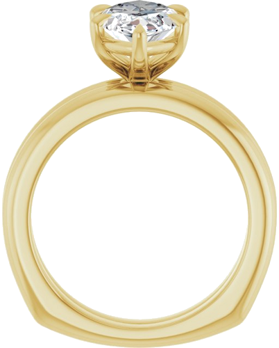 Sužadėtuvių Žiedas „Claw-Prong Euro Shank“ 10k yellow gold Marquise 14mm x 7mm (7)
