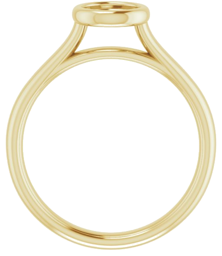 Sužadėtuvių Žiedas „Bezel-Set Solitaire“ 14k yellow gold Round 5.5mm (2)