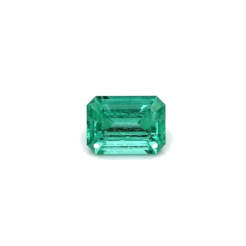 0.87 carat GREEN STEP cut Octagonal Smaragdas (1)