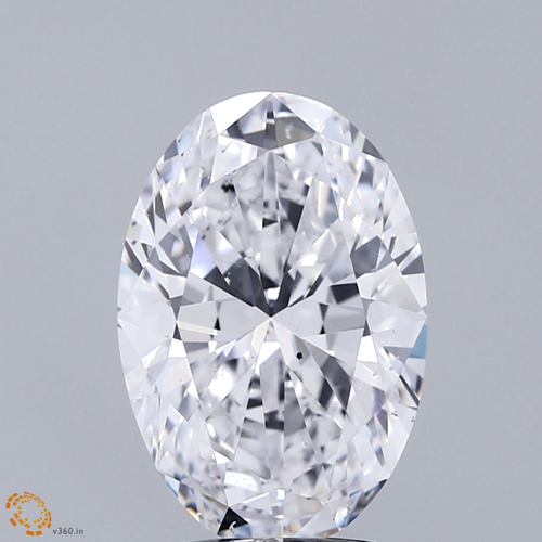 3.71 carat D-SI1 Natūralus Oval Deimantas (1)