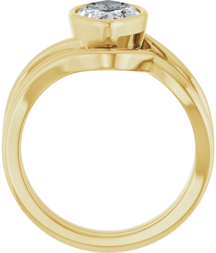 Sužadėtuvių Žiedas „Bezel-Set“ 14k yellow gold Marquise 13mm x 6.5mm (7)