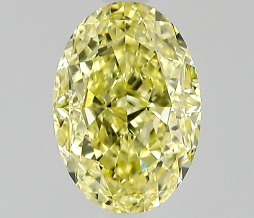 0.9 carat Fancy Yellow-VS2 Natūralus Oval Deimantas (1)