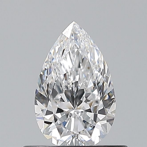 0.54 carat D-VVS2 Natūralus Pear Deimantas (1)