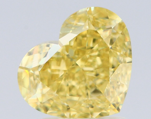 2.28 carat Fancy Intense Yellow-IF Natūralus Heart Deimantas (1)