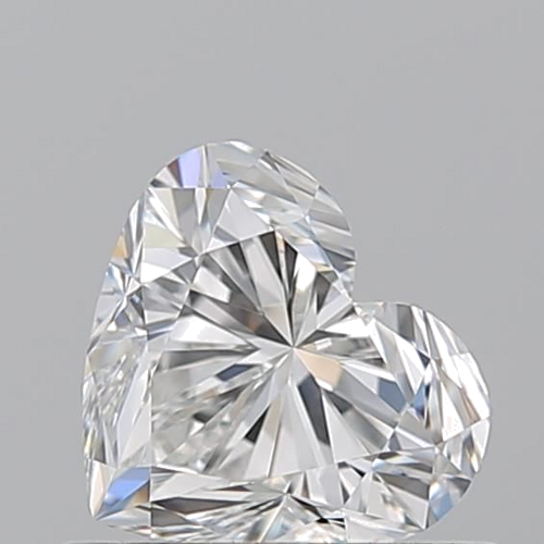 0.7 carat F-VVS1 Natūralus Heart Deimantas (1)