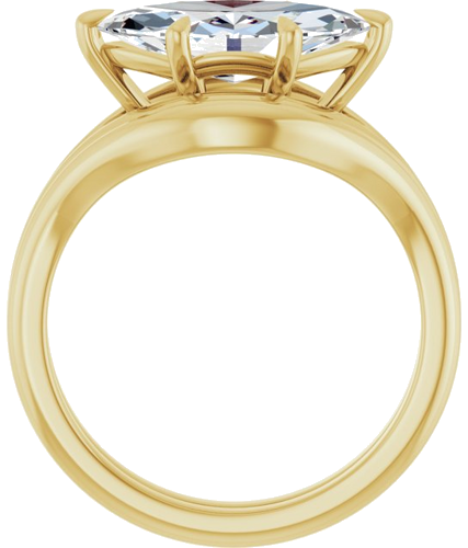 Sužadėtuvių Žiedas „Claw-Prong Solitaire“ 10k yellow gold Marquise 13mm x 6.5mm (7)