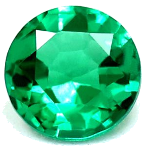0.33 carat GREEN Round Smaragdas (1)