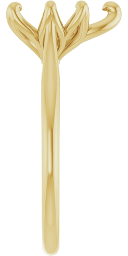 Sužadėtuvių Žiedas „Cathedral-Style Solitaire“ 14k yellow gold Pear 10mm x 7mm (4)