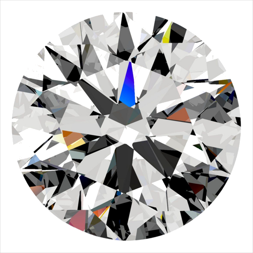 0.4 carat D-VVS2 Excellent cut Natūralus Round Deimantas (1)