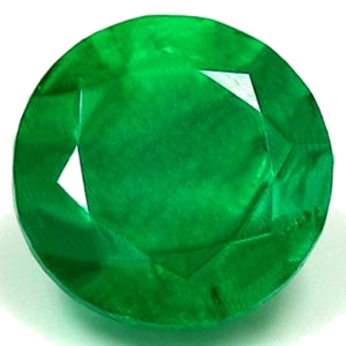 0.64 carat GREEN Round Smaragdas (1)