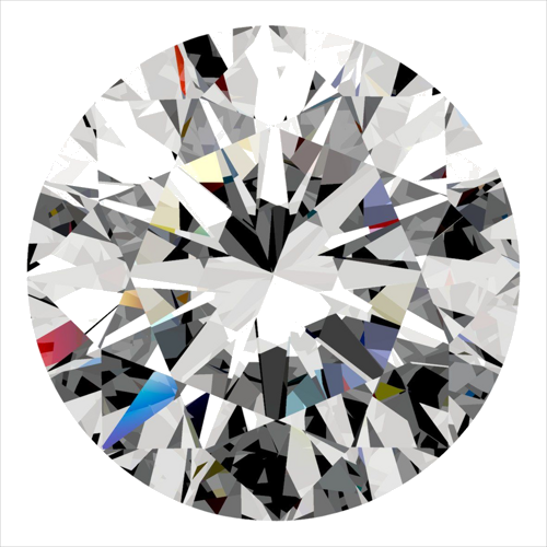 0.3 carat F-VVS2 Excellent cut Natūralus Round Deimantas (1)