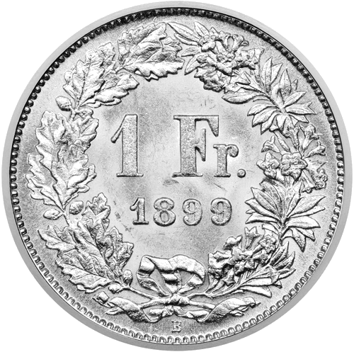 ½ Frank Helvetia (1875-1967) Switzerland silver coin (2)