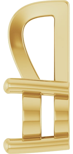 14K Yellow 7x5 mm Oval Pendant Mounting (3)