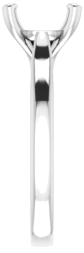 Platinum 8.8 mm Round Engagement Ring Mounting (4)