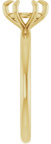 Sužadėtuvių Žiedas „Solitaire“ 585 Geltonojo Aukso Round 6.5mm (4)