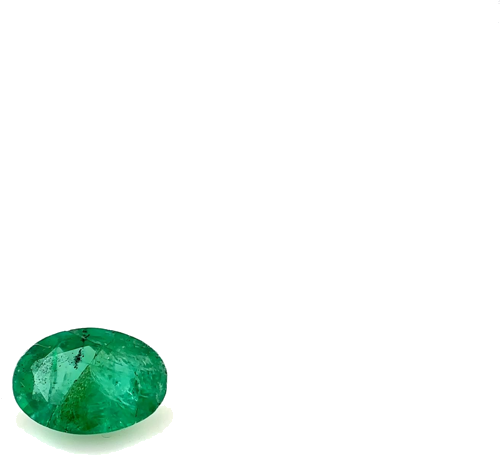 0.43 carat GREEN Oval Smaragdas (1)